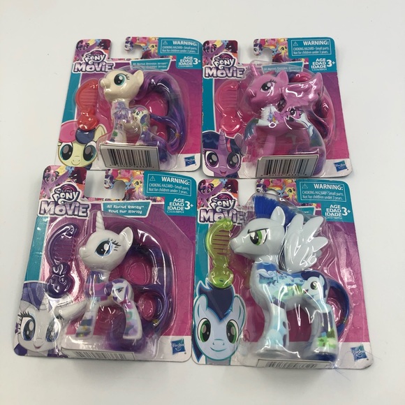 My Little Pony Other - New set of 4 my little pony the movie ponies